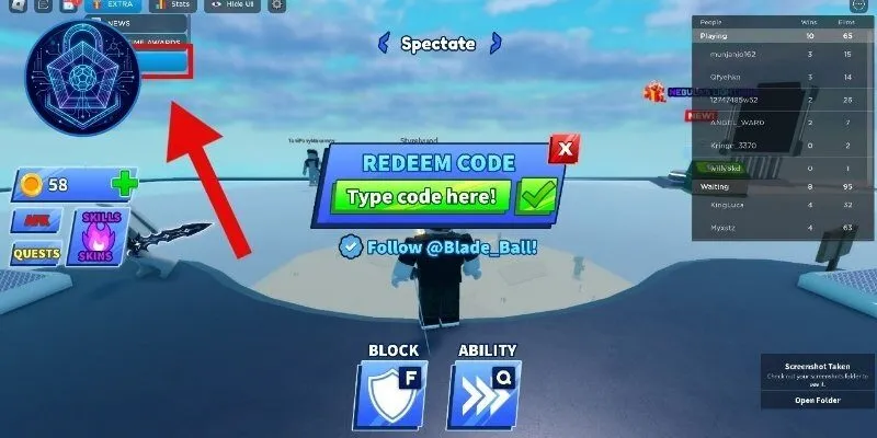 Bộ Code Blade Ball vẫn còn hoạt động