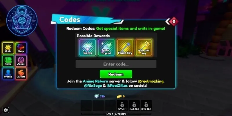 Cách nhận thêm code Anime Reborn mới nhất