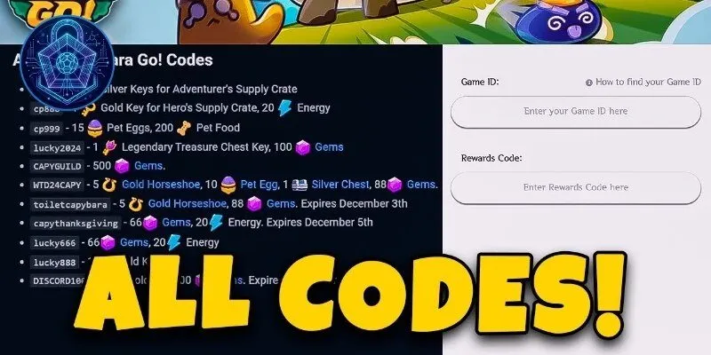 Tổng Hợp Code Capybara Go Mới Nhất 2026 Cập Nhật Liên Tục