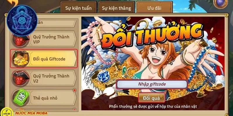 Hướng dẫn nhập Code Hải Tặc Đại Chiến chi tiết 