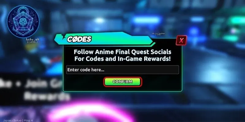 Lưu ý khi dùng Code Anime Final Quests bứt phá sức mạnh
