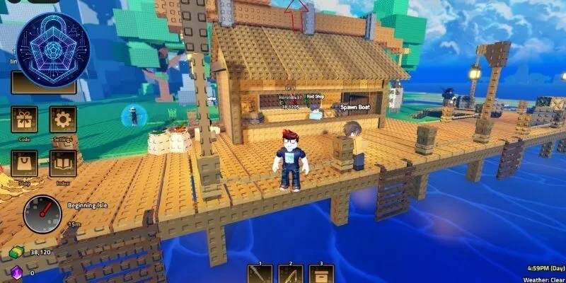 Quy trình 3 bước nhập Code Heavyweight Fishing