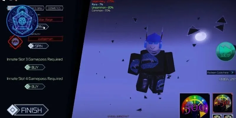 Quy trình 3 bước nhập Code Jujutsu Infinite