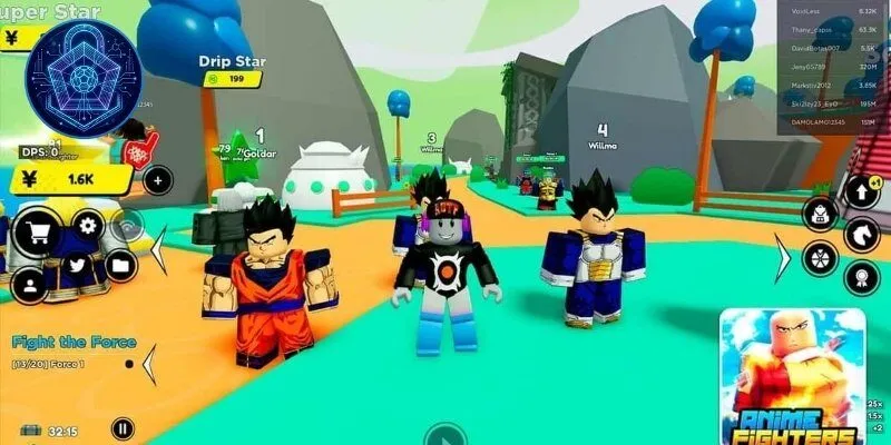Quy trình các bước nhập Code Anime Fighters Simulator