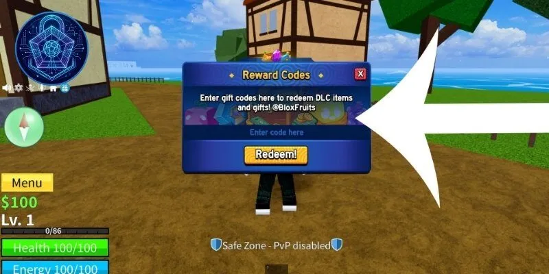 Quy trình các bước nhập Code Blox Fruit