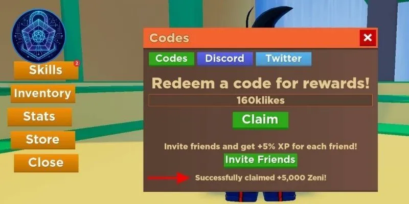 Quy trình các bước nhập Code Dragon Soul