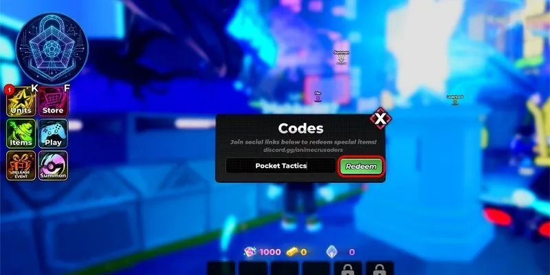 Tổng hợp bộ code Anime Crusaders đặc sắc